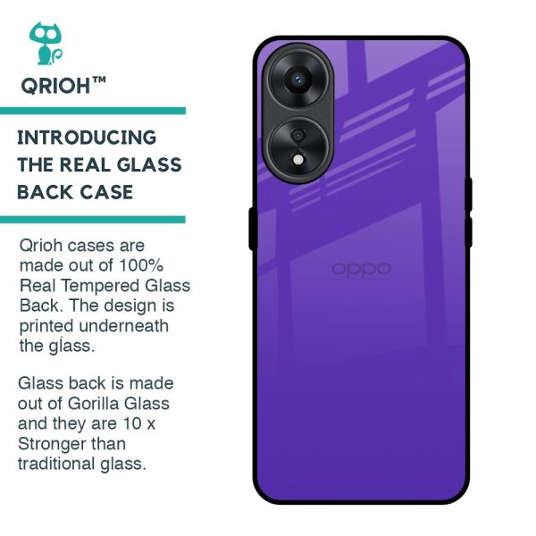 Amethyst Purple Glass Case for Oppo A78 5G on Sale