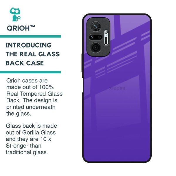 Amethyst Purple Glass Case for Redmi Note 10 Pro on Sale