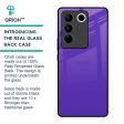 Amethyst Purple Glass Case for Vivo V27 Pro 5G Fashion