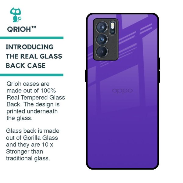 Amethyst Purple Glass Case for Oppo Reno6 For Sale