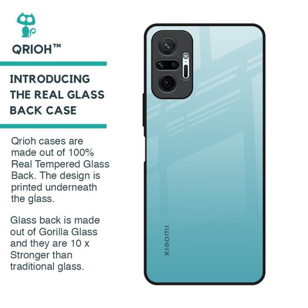 Arctic Blue Glass Case For Redmi Note 10 Pro Online Sale