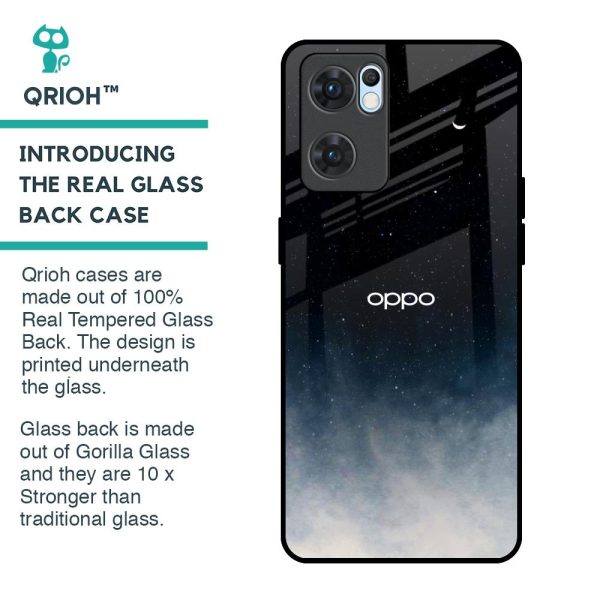 Aesthetic Sky Glass Case for Oppo Reno7 5G For Sale