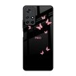 Fly Butterfly Glass Case for Poco M4 Pro 5G Online now