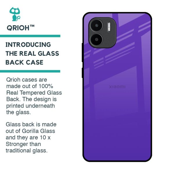 Amethyst Purple Glass Case for Redmi A1 Online Sale