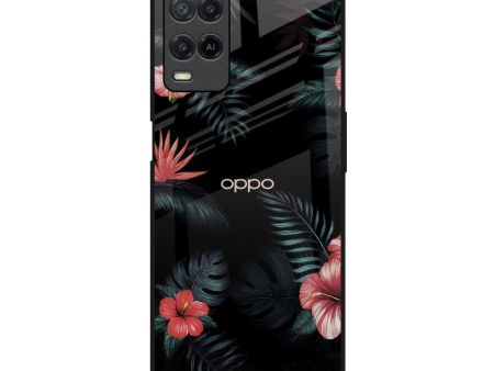 Tropical Art Flower Glass Case for Oppo A54 For Discount