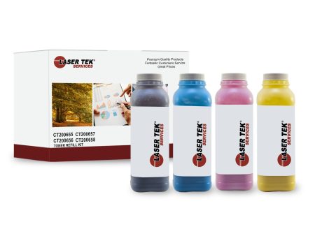 4 Pack Toner Refill Kit for Xerox C2535 with Chip | Laser Tek Services Supply