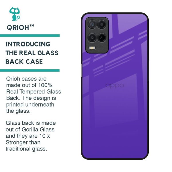 Amethyst Purple Glass Case for Oppo A54 For Sale