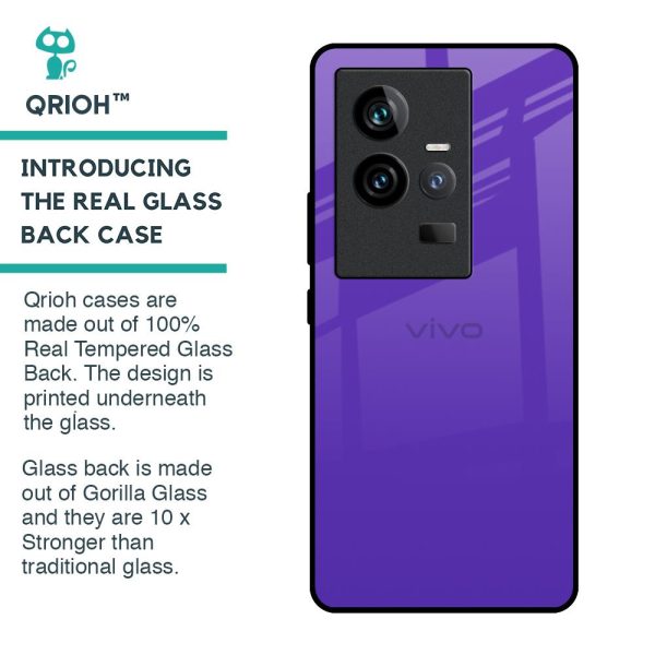 Amethyst Purple Glass Case for iQOO 11 Cheap