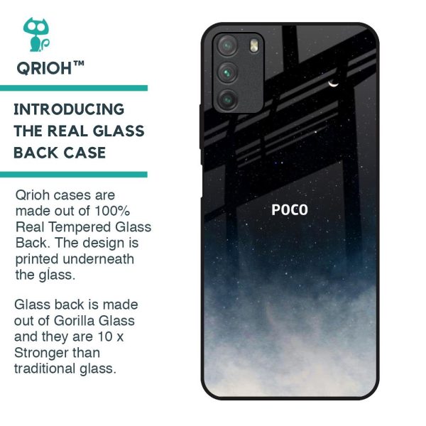 Aesthetic Sky Glass Case for Poco M3 Online Sale