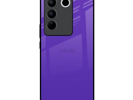 Amethyst Purple Glass Case for Vivo V27 Pro 5G Fashion