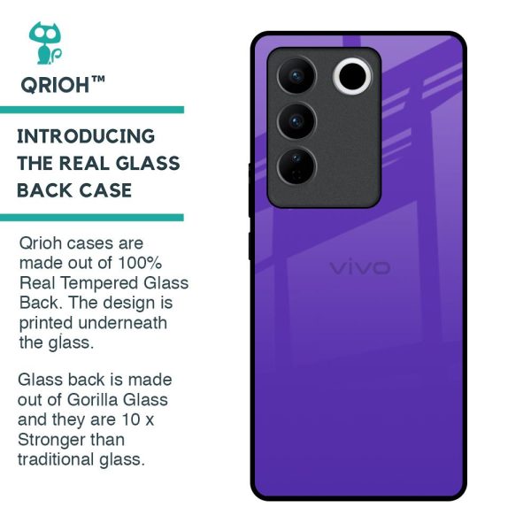 Amethyst Purple Glass Case for Vivo V27 5G Sale