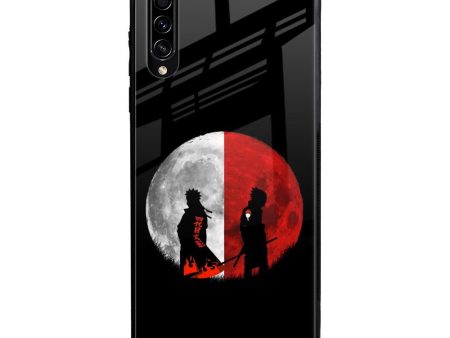 Anime Red Moon Glass Case for Samsung Galaxy A50s Sale