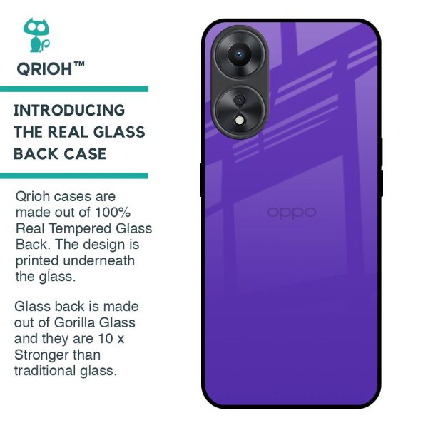 Amethyst Purple Glass Case for Oppo A58 5G Online now