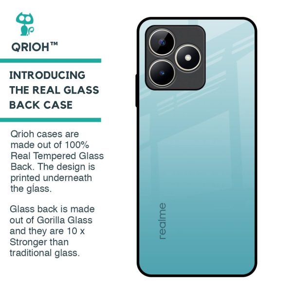 Arctic Blue Glass Case For Realme C53 on Sale