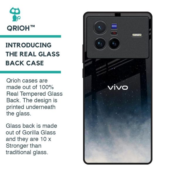 Aesthetic Sky Glass Case for Vivo X80 5G Online now